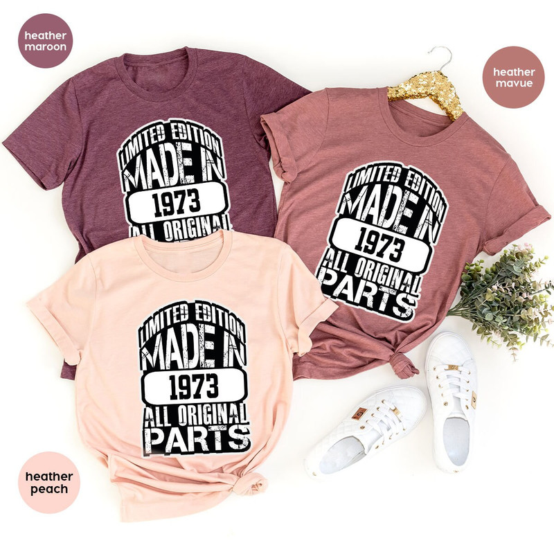 Custom Birthday T-Shirt, 50th Birthday Graphic Tees, Funny Birthday Shirt, Birthday Gifts, Personalized Birthday Shirt, 1973 Birthday TShirt - 3.jpg