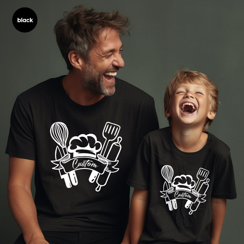 Custom Chef Shirt, Fathers Day Gifts, Trendy Dad T-Shirts, Gifts for Mom, Personalized Father Clothing, Daddy Outfit, Gift for Papa - 5.jpg