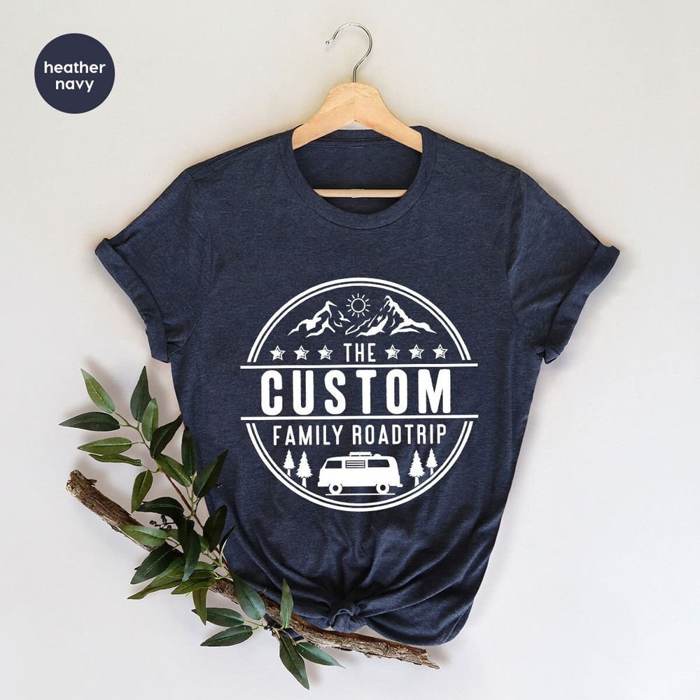Custom Family Vacation TShirt, Personalized Travel Graphic Tees, Matching Trip Shirts, Trendy Camping Clothing, Customized Adventure Outfit - 1.jpg