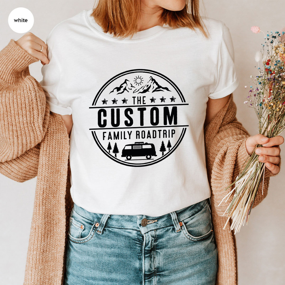 Custom Family Vacation TShirt, Personalized Travel Graphic Tees, Matching Trip Shirts, Trendy Camping Clothing, Customized Adventure Outfit - 6.jpg