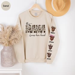 custom farm shirt, personalized mom gifts, mothers day gift, cow print sweatshirt, customized grandma tee, farmer shirt,