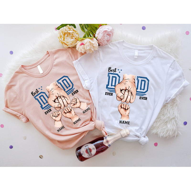 Custom Fathers Day Shirt, Personalized Dad Gifts, Matching Dad and Son Shirts, Fathers Day Gifts from Daughter, Best Dad Ever Graphic Tees - 3.jpg