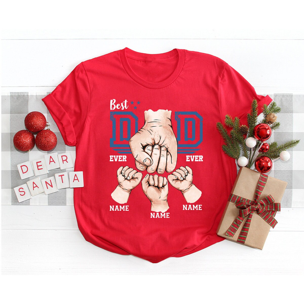 Custom Fathers Day Shirt, Personalized Dad Gifts, Matching Dad and Son Shirts, Fathers Day Gifts from Daughter, Best Dad Ever Graphic Tees - 6.jpg