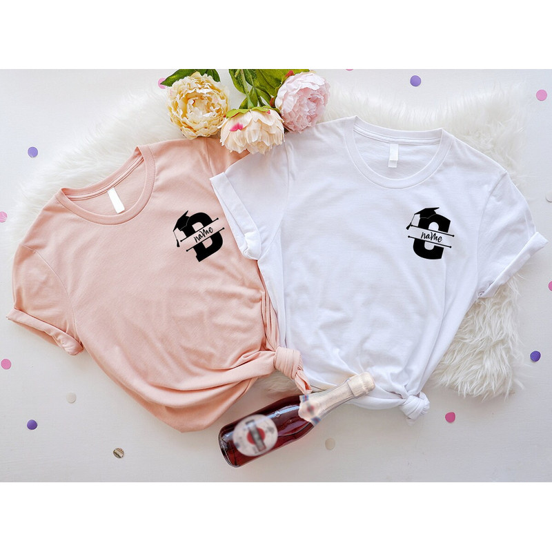 Custom Graduation Party Shirt, Personalized Gifts, Gifts for Her, High School Pocket Tees, Grad Party Shirt, Customized Senior Name Outfit - 3.jpg