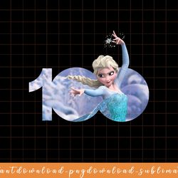 disney 100 anniversary frozen princess elsa d100 png, sublimate, digital download