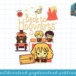 harry potter back to hogwarts platform 9 34 chibis png, sublimate, digital download