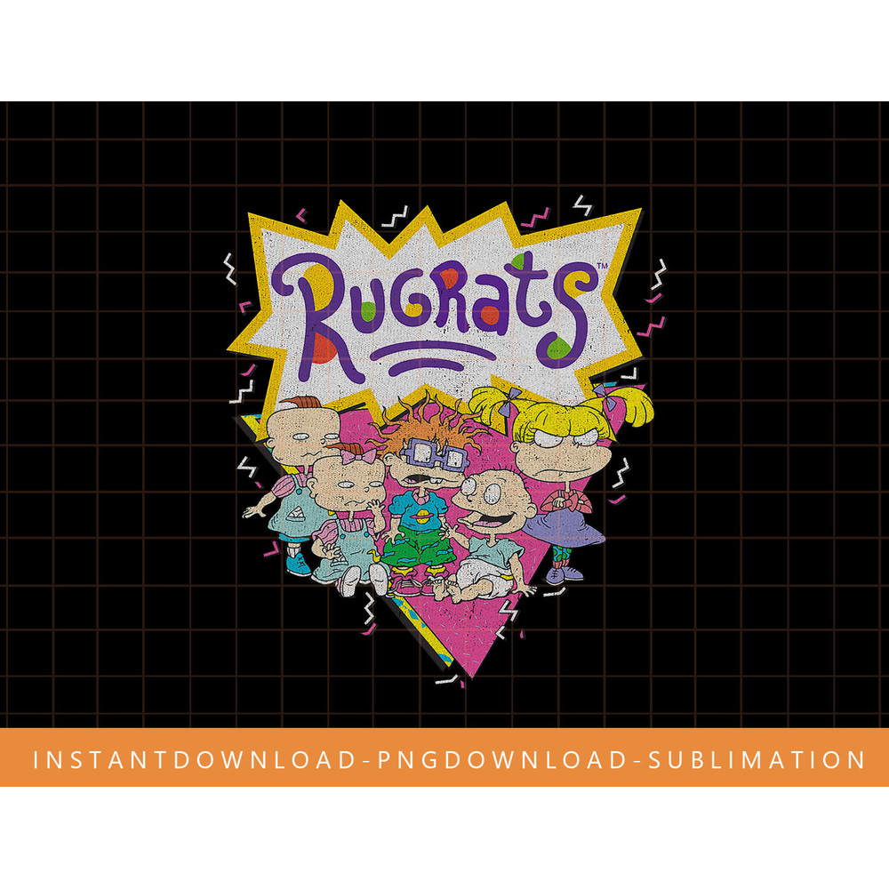 Rugrats Babies Group Classic Title Poster Graphic T-Shirt png, sublimate, digital print.jpg