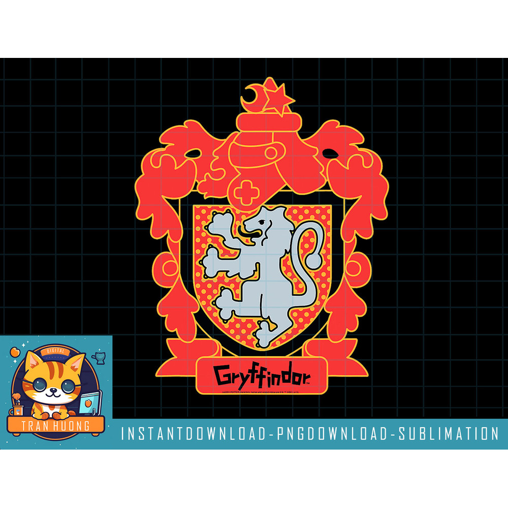 Harry Potter Chibi Gryffindor Crest png, sublimate, digital download.jpg