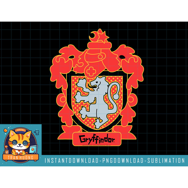 Harry Potter Chibi Gryffindor Crest png, sublimate, digital download.jpg