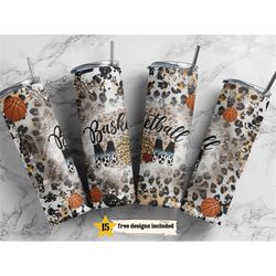 20oz skinny tumbler basketball mom leopard print designs template straight png file download basketball rustic mom sport
