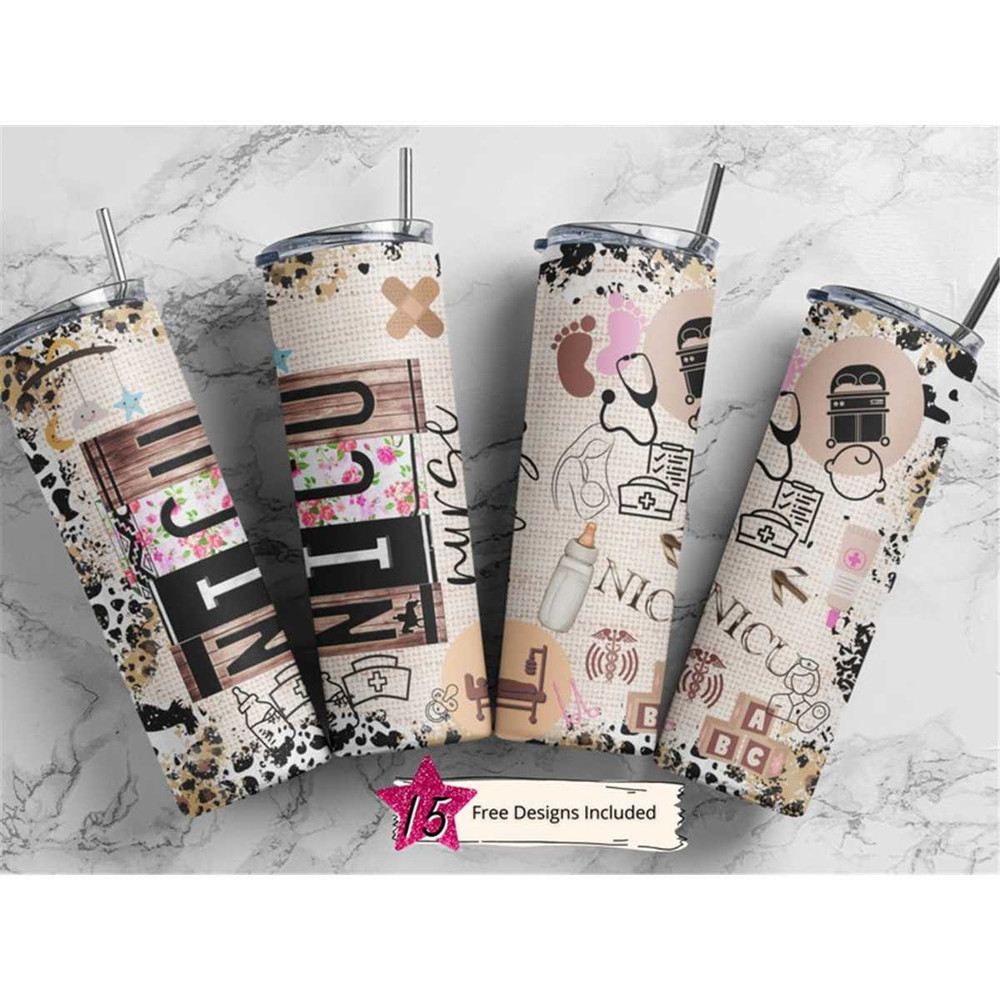 MR-1462023205322-nicu-nurse-20-oz-skinny-tumbler-sublimation-leopard-boho-nurse-image-1.jpg