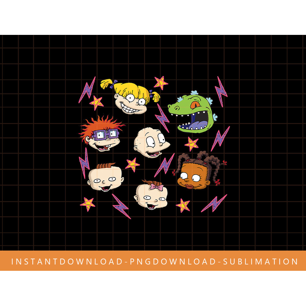 Rugrats Baby Faces Floating Around Vintage Graphic T-Shirt png, sublimate, digital print.jpg