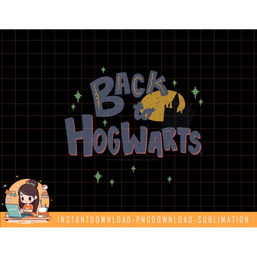 Harry Potter Back To Hogwarts Castle Silhouette png, sublimate, digital download.jpg