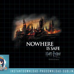 harry potter burning hogwarts png, sublimate, digital download