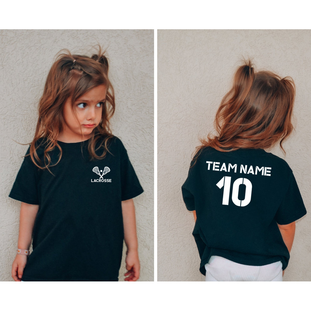 Customized Lacrosse Shirt, Matching Team Shirts, Lacrosse Senior Gift, Personalized Lacrosse Gift, Lacrosse Player Outfit, Custom Number Tee - 2.jpg