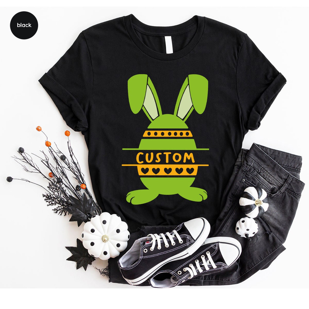 Customized Kids Easter Tees, Custom Easter Shirts, Personalized Easter Gift, Easter Egg Sweatshirt, Matching Family Tees, Easter Bunny Shirt - 6.jpg