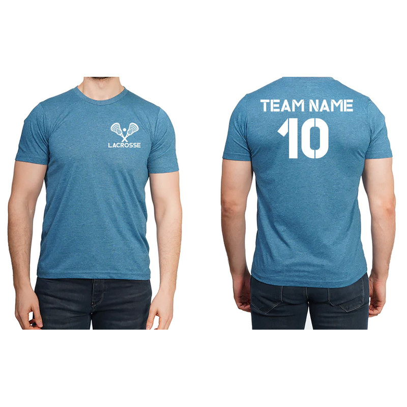 Customized Lacrosse Shirt, Matching Team Shirts, Lacrosse Senior Gift, Personalized Lacrosse Gift, Lacrosse Player Outfit, Custom Number Tee - 6.jpg