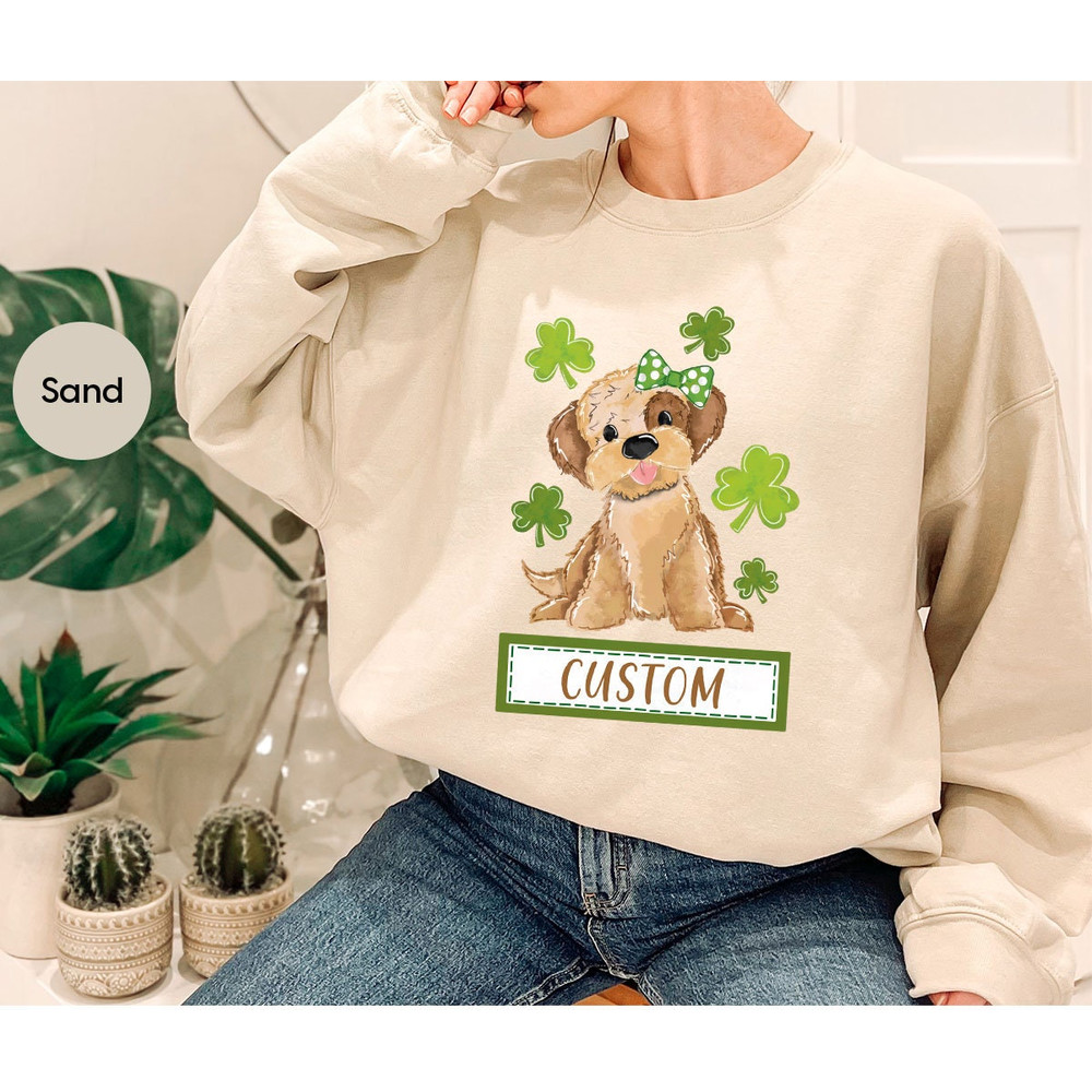 Customized St Patricks Day Shirt, Cute Shirt, Personalized Irish T-Shirt, Four Leaf Clover Shirt, Gift for Her, Graphic Tees, Shamrock Shirt - 7.jpg