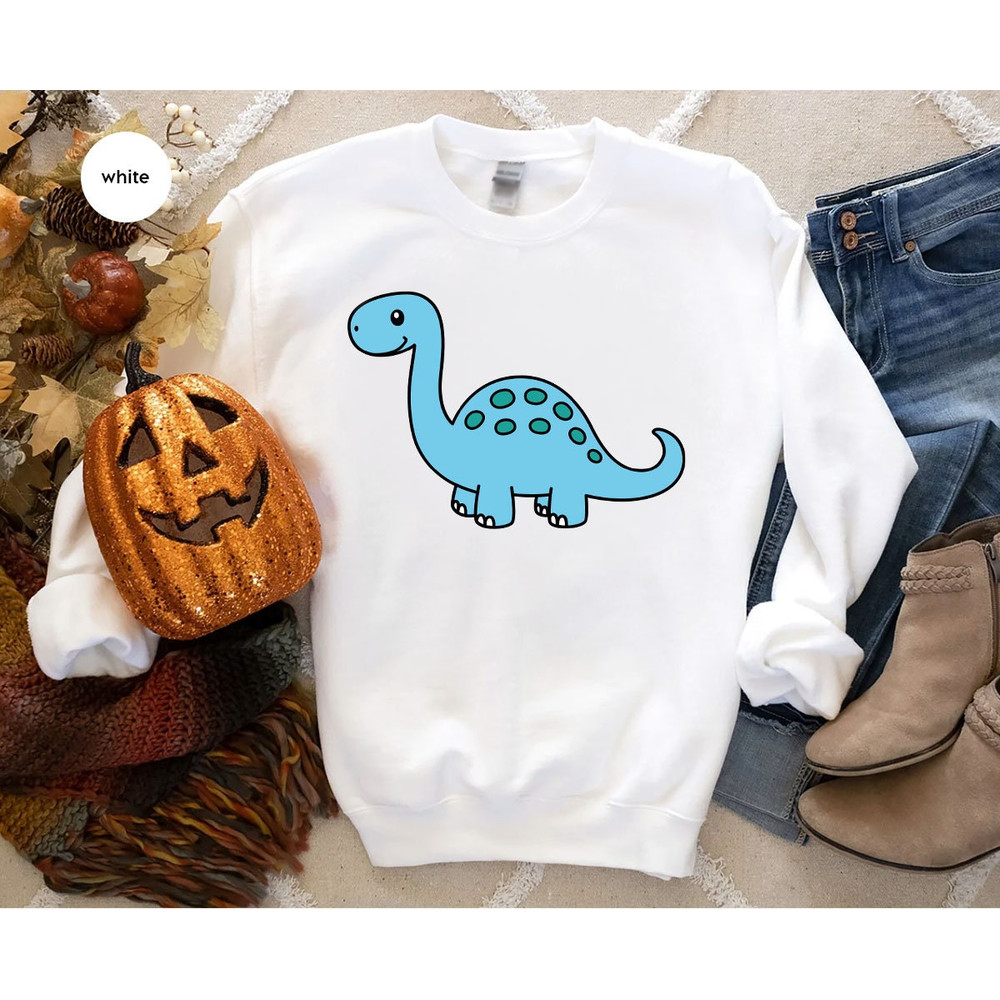 Cute Dinosaur Crewneck Sweatshirt, Dino Hoodies and Sweaters, Funny Dinosaur Graphic Tees, Animal Long Sleeve T-Shirts, Geologist Gift - 5.jpg