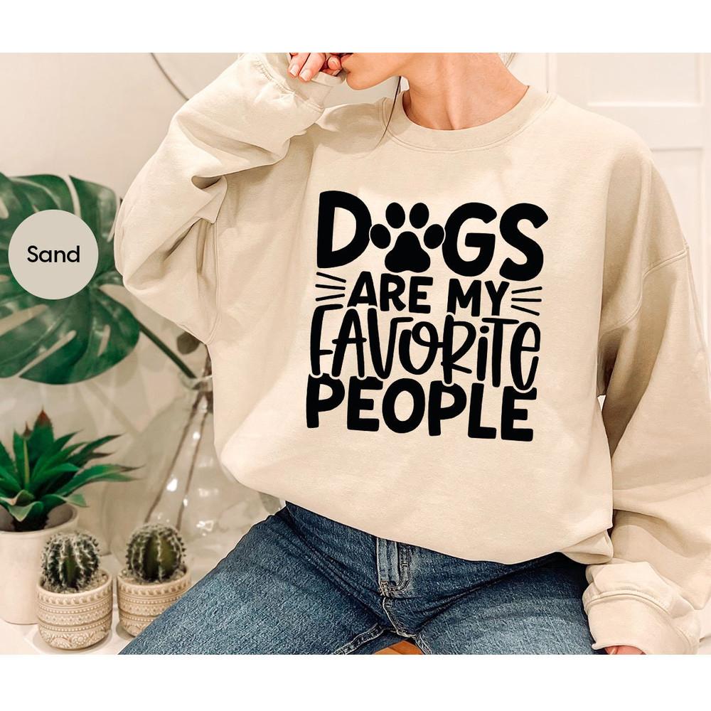Cute Dog Mom Shirt, Dog Owner Gifts, Dog Mama Clothing, Dog Dad Crewneck Sweatshirt, Dogs are My Favorite People TShirt, Gifts for Introvert - 2.jpg
