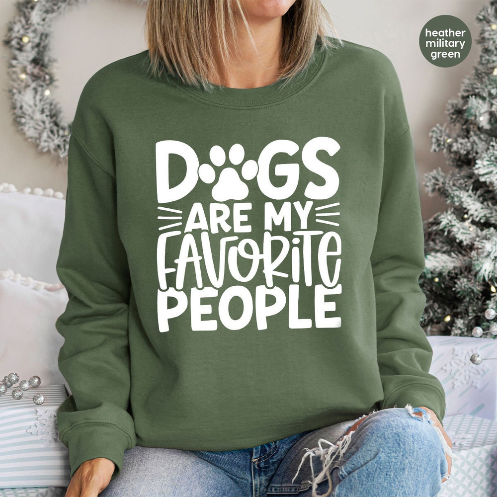 Cute Dog Mom Shirt, Dog Owner Gifts, Dog Mama Clothing, Dog Dad Crewneck Sweatshirt, Dogs are My Favorite People TShirt, Gifts for Introvert - 5.jpg
