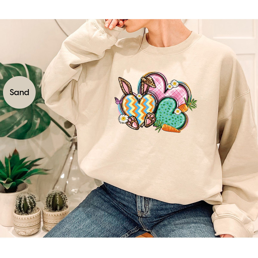 Cute Easter Bunny T-Shirt, Easter Day Crewneck Sweatshirt, Easter Eggs Shirt, Kids Easter Tee, Happy Easter Gifts, Gifts for Her - 7.jpg