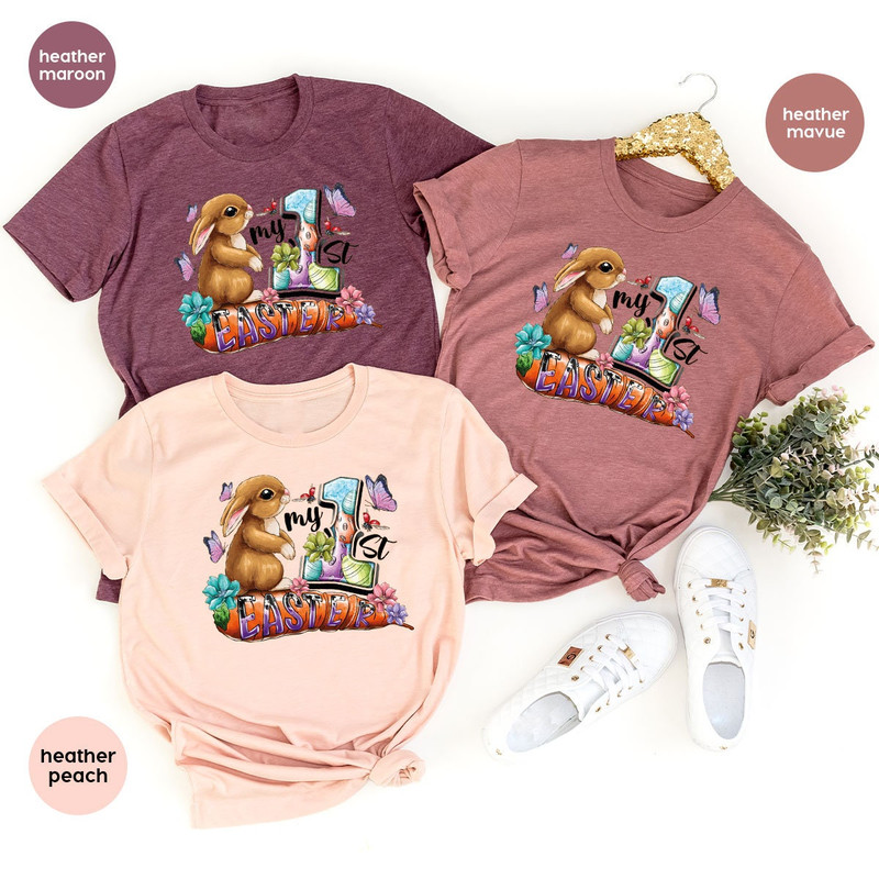 Cute Easter Bunny T-Shirt, Kids Easter Day Shirt, Easter Eggs Crewneck Sweatshirt, Easter Gifts, Graphic Tees, Gifts for Him, Gifts for Her - 4.jpg