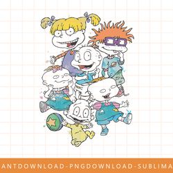 rugrats baby group retro watercolor classic graphic png, sublimate, digital print