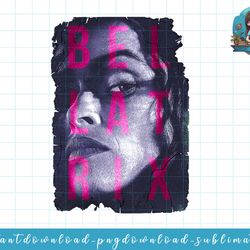 harry potter bellatrix lestrange portrait text overlay png, sublimate, digital download