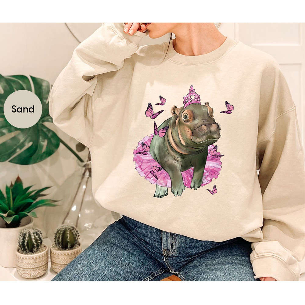Cute Hippo Graphic Tees, Kids Shirt, Hippo Shirt, Animal T-Shirt, Hippo Gift, Hippopotamus Vneck Shirt, Hippo Shirt for Women, Gift for Her - 7.jpg