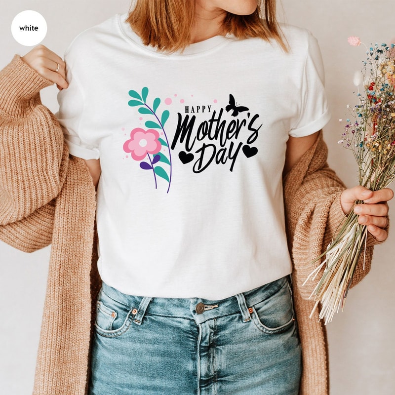 Cute Mama Shirt, Mom Gifts, Floral Mom Shirt, Mothers Day Gift, Mothers Day Shirt, New Mom Gift, Grandma Shirt, Gift for Mom, Mama Outfit - 4.jpg