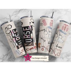 correctional nurse 20 oz skinny tumbler sublimation leopard boho wrap design for straight tumbler, png file, digital, ru