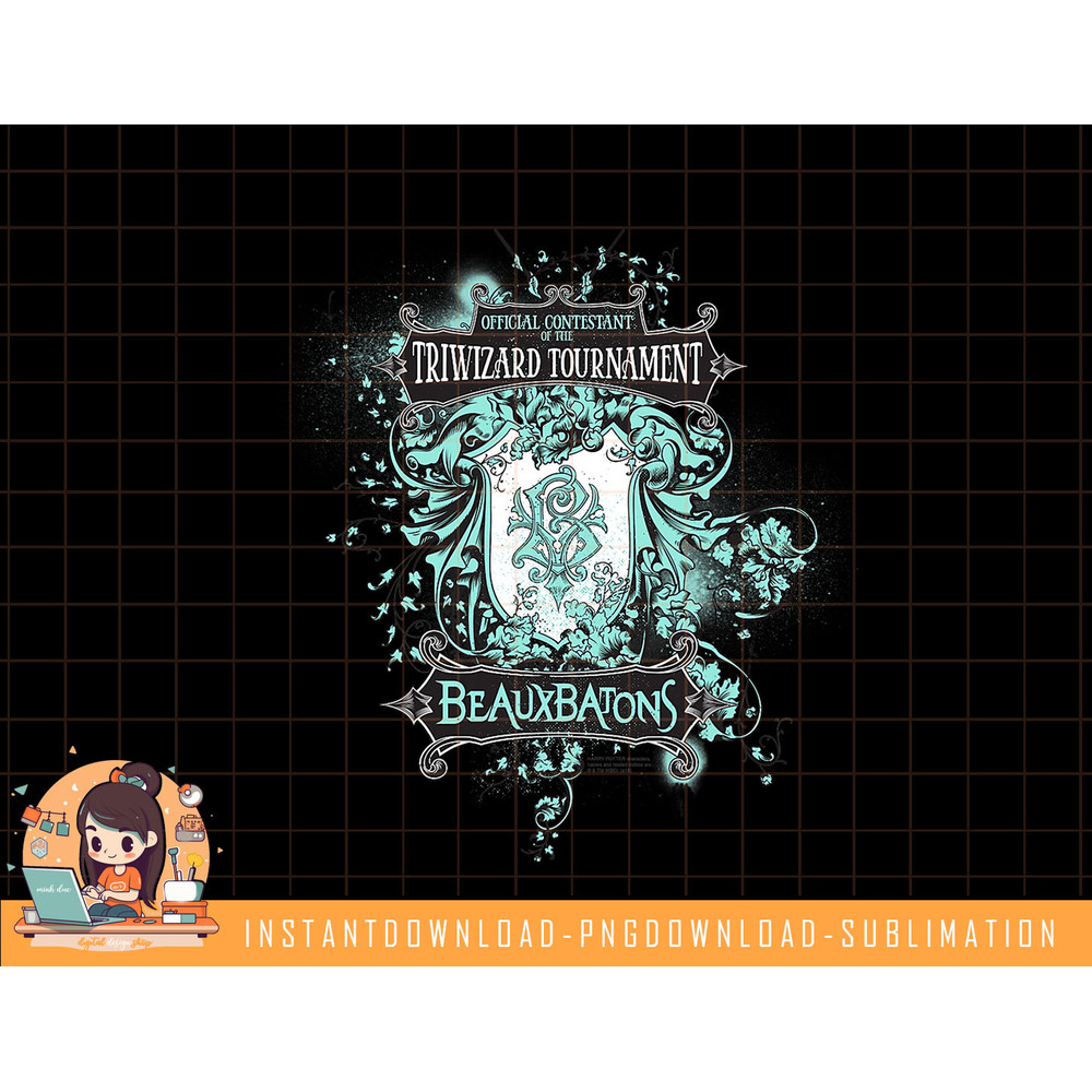 Harry Potter Beauxbatons Crest png, sublimate, digital download.jpg