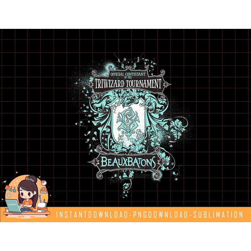 Harry Potter Beauxbatons Crest png, sublimate, digital download.jpg