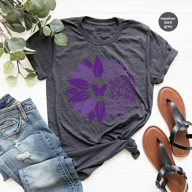 Cystic Fibrosis Survivor T-Shirt, Butterfly Shirt, Cystic Fibrosis Awareness Shirt, Cystic Fibrosis Ribbon Shirt, Cystic Fibrosis Shirt - 5.jpg