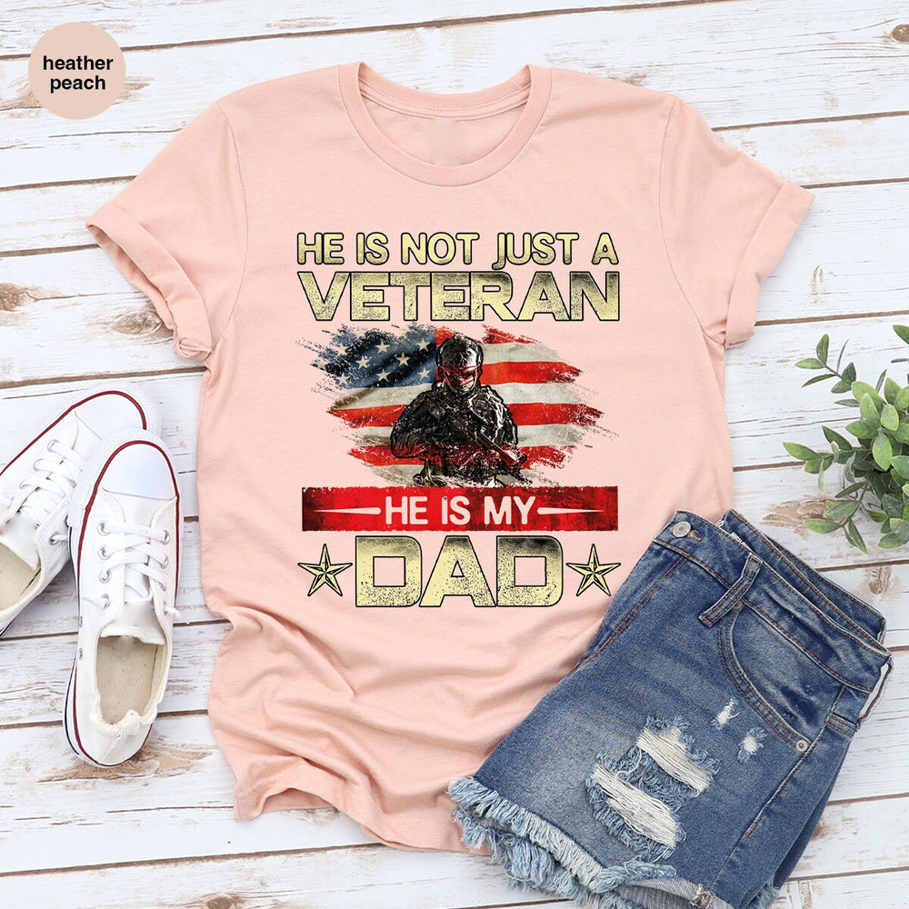 Dad Shirt, Fathers Day Gift, Military Dad Outfit, Fathers Day Shirt, Gift For Veterans Day, Veteran Dad Graphic Tees, American Flag Shirts - 4.jpg