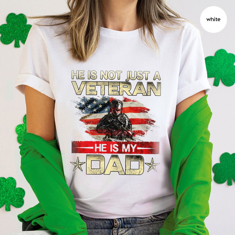 Dad Shirt, Fathers Day Gift, Military Dad Outfit, Fathers Day Shirt, Gift For Veterans Day, Veteran Dad Graphic Tees, American Flag Shirts - 6.jpg
