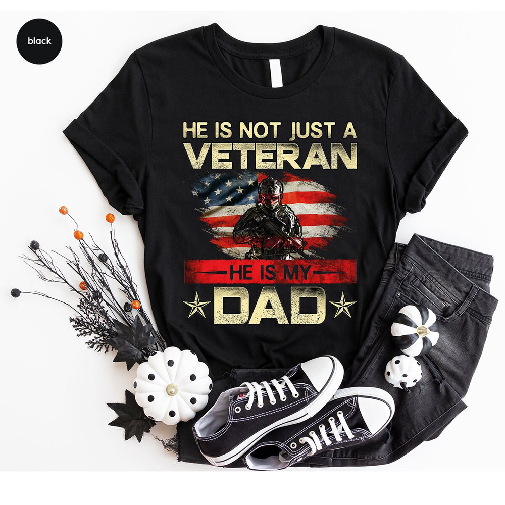 Dad Shirt, Fathers Day Gift, Military Dad Outfit, Fathers Day Shirt, Gift For Veterans Day, Veteran Dad Graphic Tees, American Flag Shirts - 7.jpg