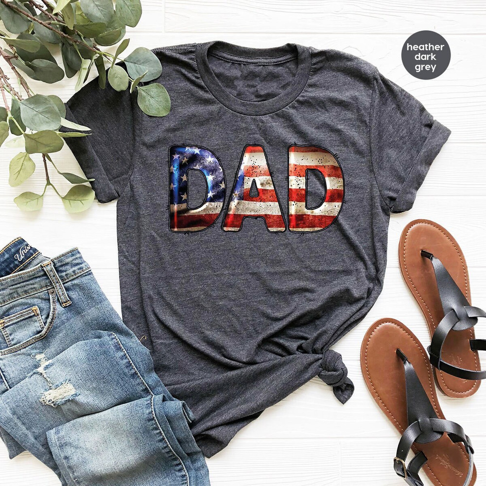 Dad Shirt, Fathers Day Gifts, 4th of July Shirt, Fathers Day Shirt, Gift for Dad, Patriotic Gift, American Flag Graphic Tees, Veteran Outfit - 1.jpg