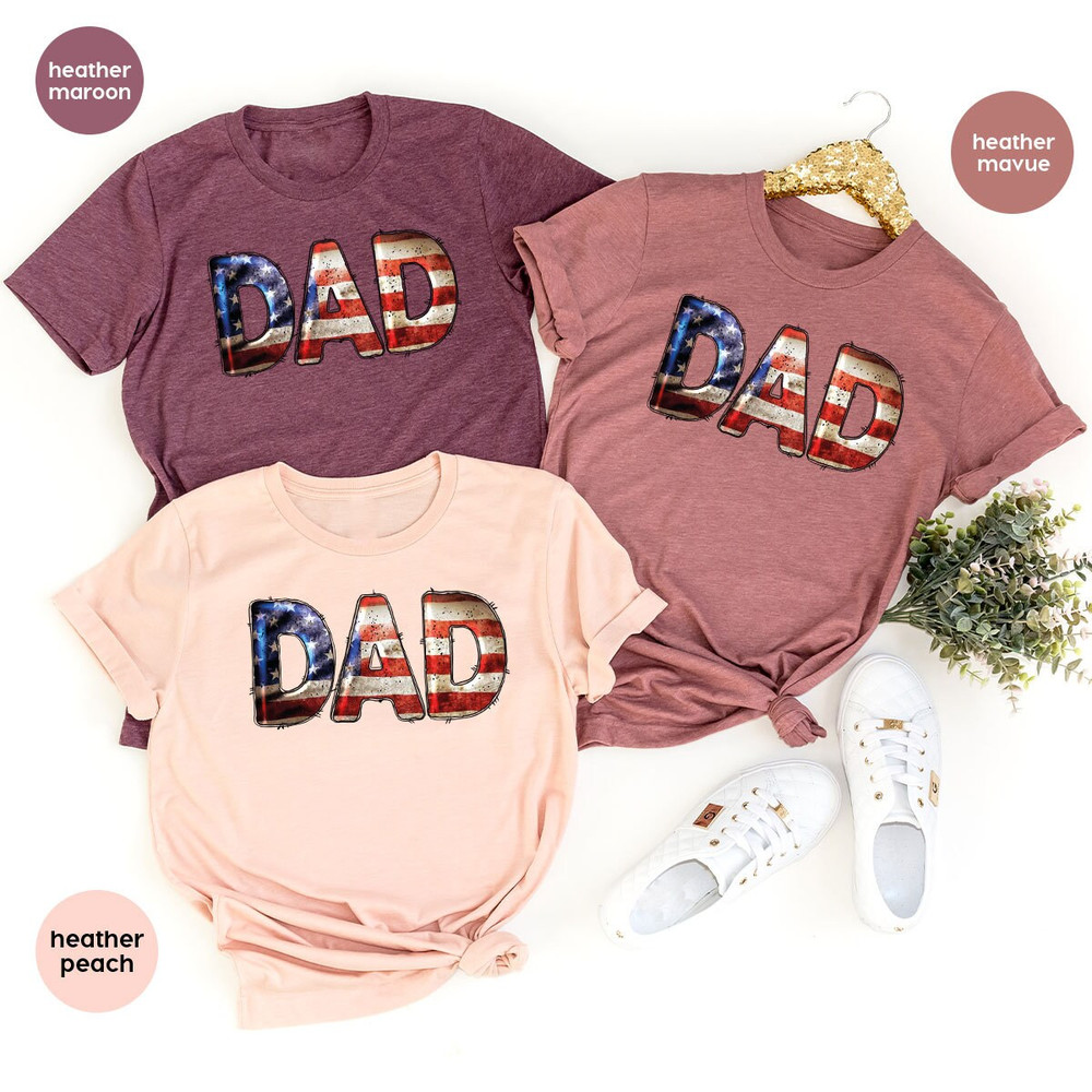 Dad Shirt, Fathers Day Gifts, 4th of July Shirt, Fathers Day Shirt, Gift for Dad, Patriotic Gift, American Flag Graphic Tees, Veteran Outfit - 5.jpg