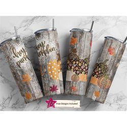 halloween 20 oz skinny tumbler hey pumpkin spice sublimation design png, digital, autumn design, fall tumbler, cute funn