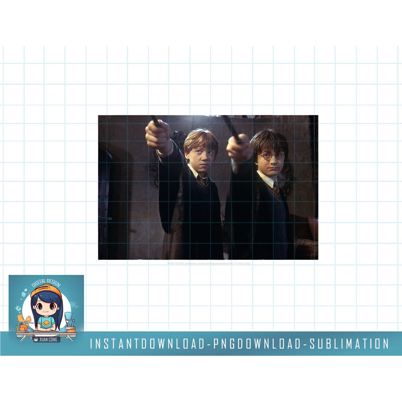 Harry Potter Casting Spell Group Shot Poster png, sublimate, digital download.jpg