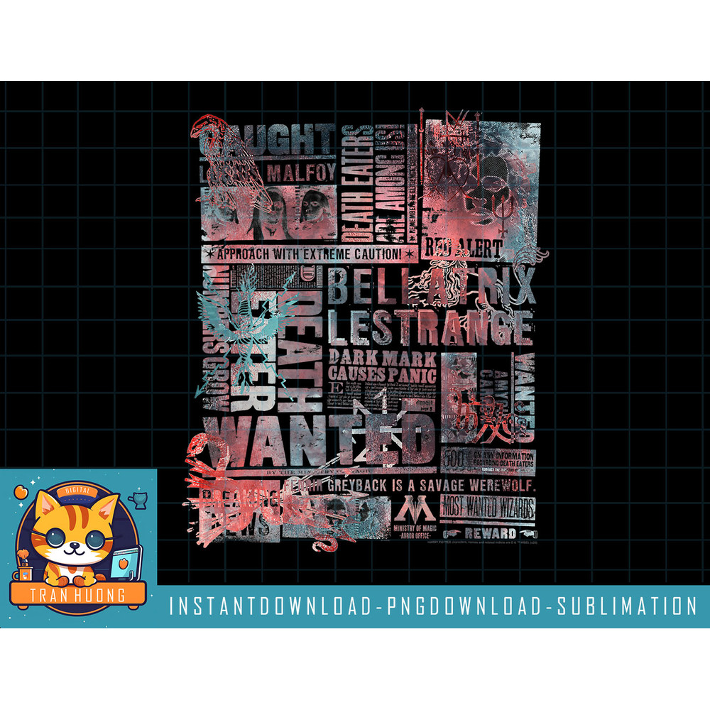 Harry Potter Death Eaters Most Wanted News Clippings png, sublimate, digital download.jpg