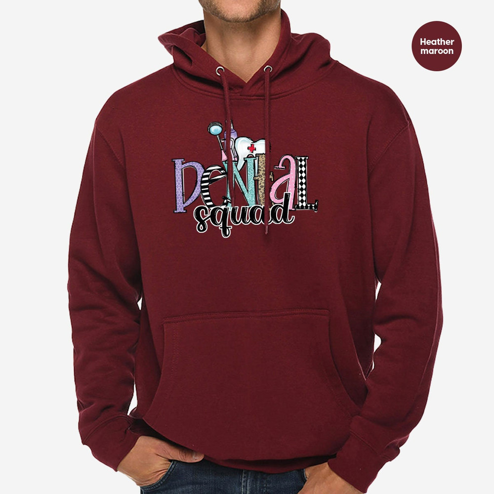 Dental Hoodies and Sweaters, Dental Squad Crewneck Sweatshirts, Dental Assistant Long Sleeve Shirts, Dentist Hooded, Dental Hygienist Gifts - 5.jpg