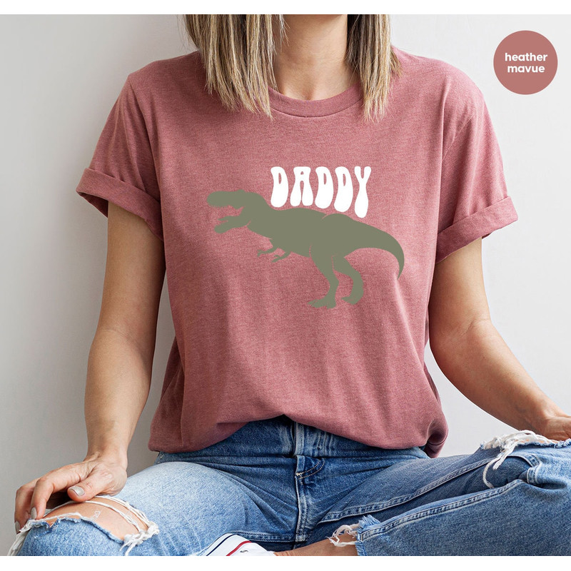 Dinosaur Daddy Gifts, Custom Daddy Tshirt, Fathers Day Shirts, Gifts for Grandpa, Fathers Day Gifts, Husband T-Shirt, Gift for Husband - 6.jpg