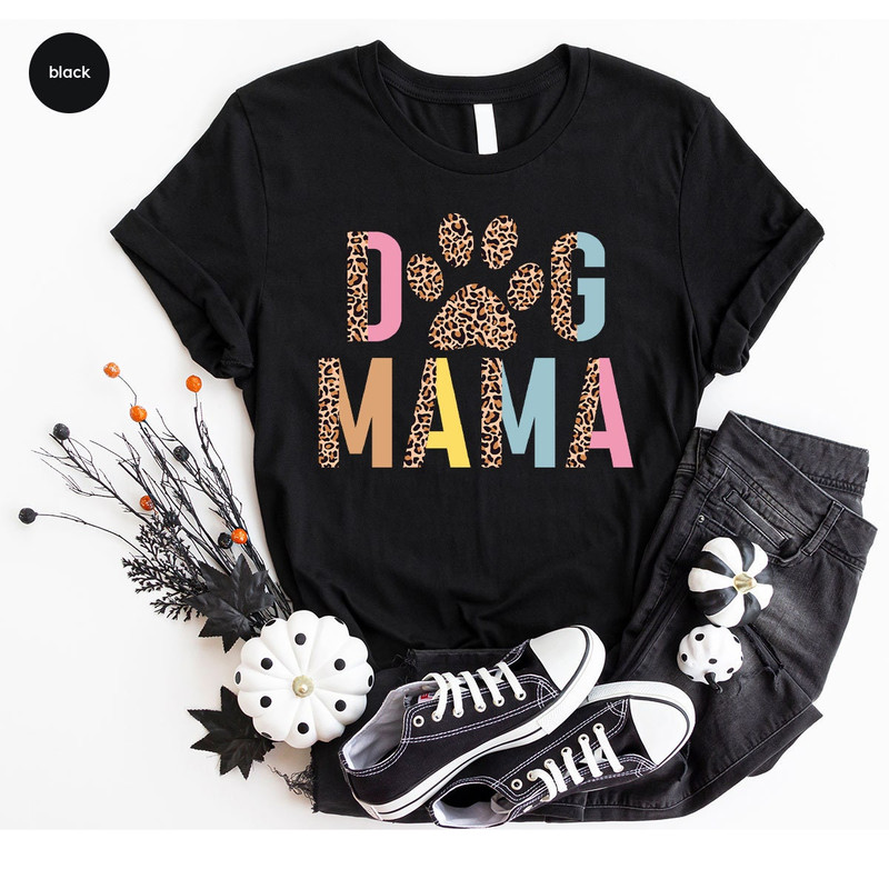 Dog Mama Leopard Print Crewneck Sweatshirt, Aesthetic Dog Mom Paw Graphic Shirts, Gifts for Dog Mom, Retro Dog Mom Sweatshirt Gifts - 4.jpg