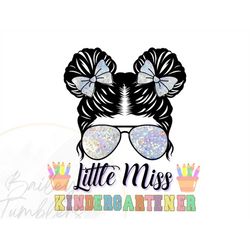 little miss kindergartener png | sublimation design | digital download file only | 1st day of kindergarten