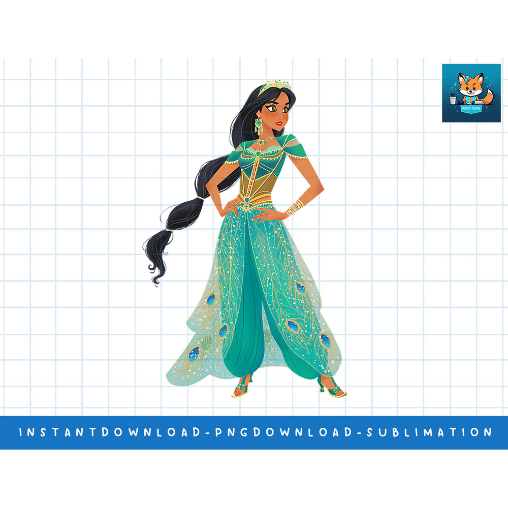 Disney Aladdin Live Action Princess Jasmine Strong T-Shirt png, sublimate, digital print.jpg