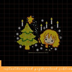 harry potter christmas hermione cross stitch png, sublimate, digital download