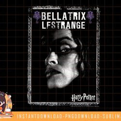 harry potter bellatrix lestrange dark portrait png, sublimate, digital download